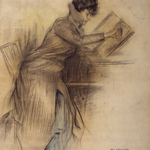 image for: Ramon Casas - Estudi per al cartell «L&#039;Avenç» - 1901