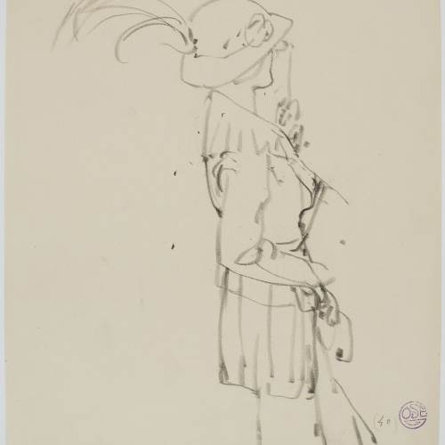 image for: Francesc Xavier Gosé - Dama amb binocles - Cap a 1906-1909