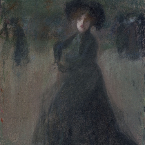 image for: Joaquim Sunyer - Dona als jardins del Luxemburg - Cap a 1900