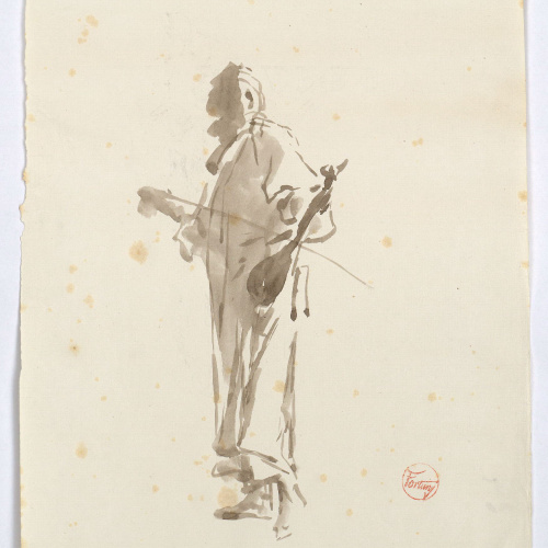 image for: Marià Fortuny - Estudi per al quadre «Músics àrabs» - Cap a 1872