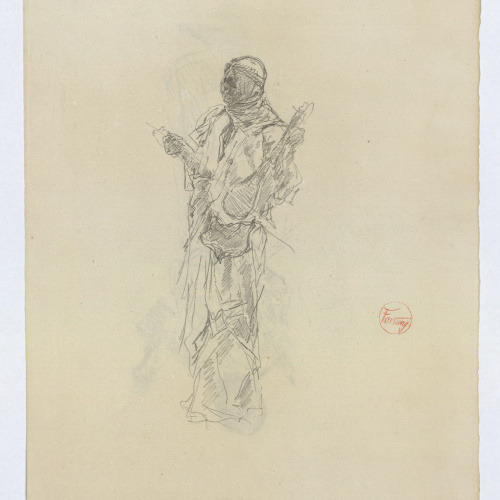 image for: Marià Fortuny - Estudi per al quadre «Músics àrabs» (anvers) / Estudi per al quadre «Músics àrabs» (revers) - Cap a 1872