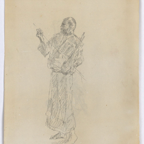 image for: Marià Fortuny - Estudi per al quadre «Músics àrabs» (anvers) / Estudi per al quadre «Músics àrabs» (revers) - Cap a 1872 [1]