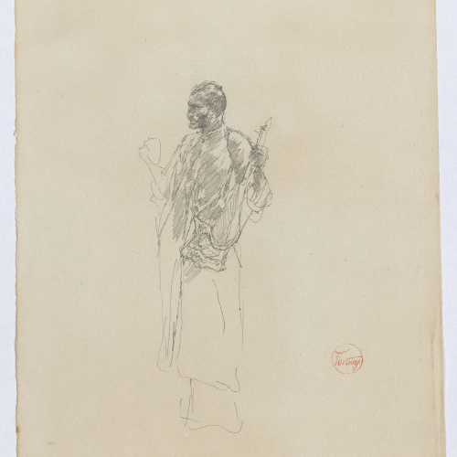 image for: Marià Fortuny - Estudi per al quadre «Músics àrabs» - Cap a 1872