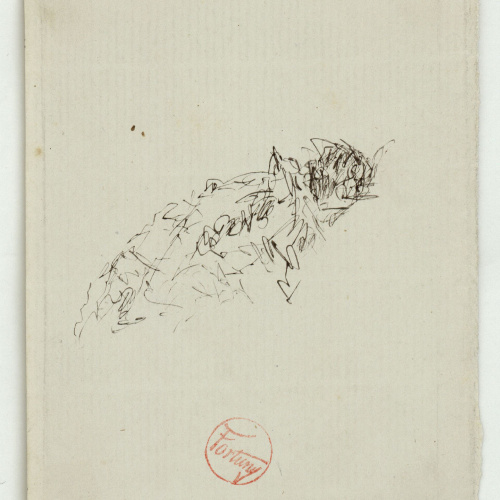 image for: Marià Fortuny - Estudi per al quadre «Platja de Portici» - Cap a 1867-1874