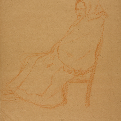 image for: Joaquim Biosca - Vella asseguda - Entre 1910-1920