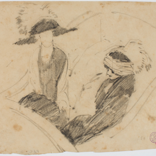 image for: Francesc Xavier Gosé - Dames en una llotja [?] - Cap a 1910