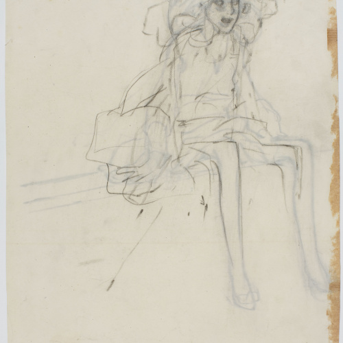 image for: Francesc Xavier Gosé - Noia asseguda (anvers) / Noia asseguda (revers) - Cap a 1910 [1]