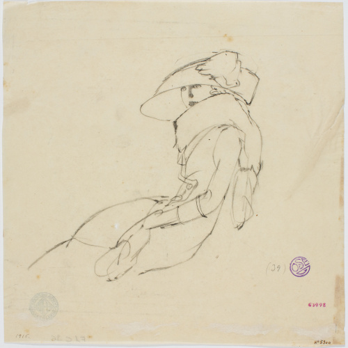 image for: Francesc Xavier Gosé - Dama asseguda - Cap a 1910