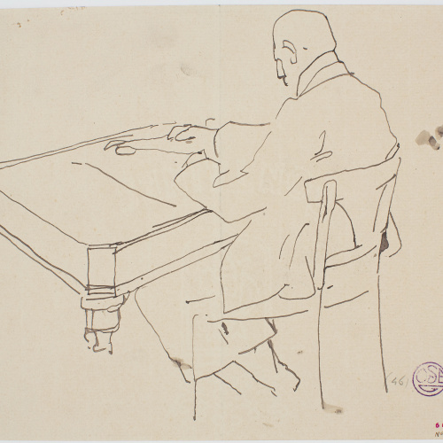 image for: Francesc Xavier Gosé - Home escrivint - Cap a 1910