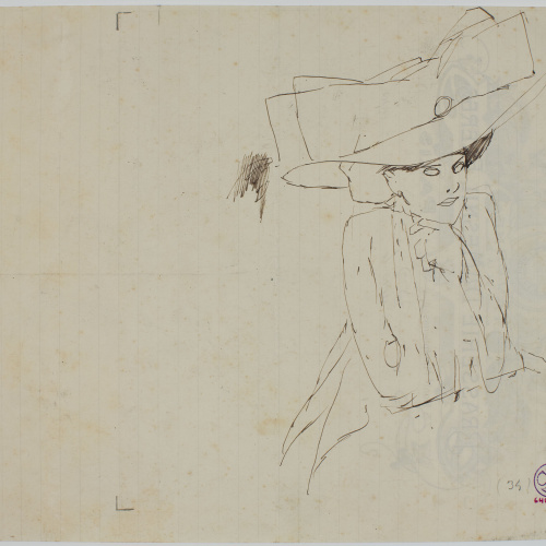 image for: Francesc Xavier Gosé - Dama enutjada - Cap a 1906-1909