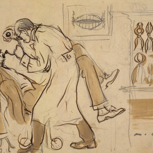 image for: Ramon Casas - Mr. Deering al dentista - Cap a 1909