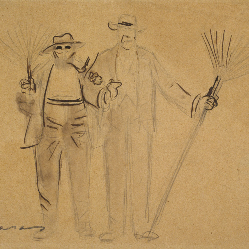 image for: Ramon Casas - Autoretrat amb Mr. Deering - Cap a 1909