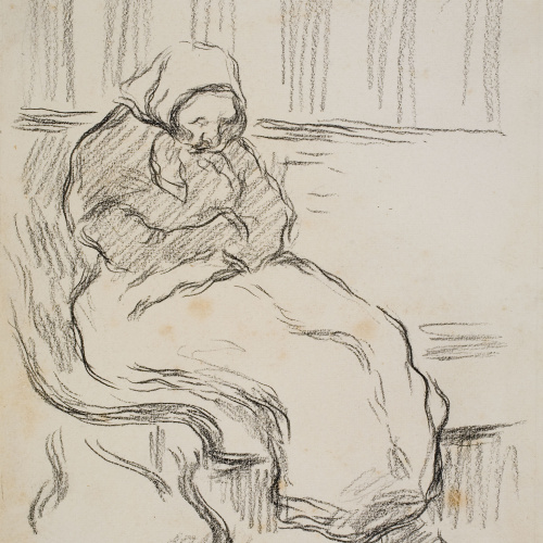 image for: Isidre Nonell - Dona adormida - Cap a 1890-1896