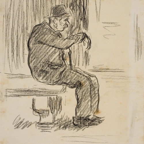 image for: Isidre Nonell - Home assegut - Cap a 1894