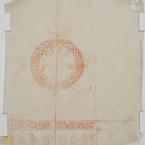 image for: Marià Fortuny - Calc de motius ornamentals d&#039;estil renaixentista - Cap a 1867-1872