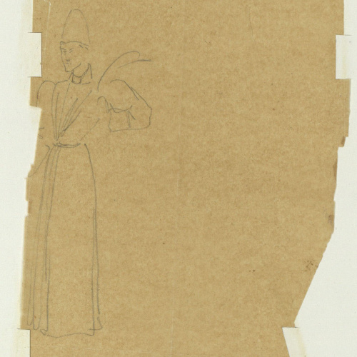 image for: Marià Fortuny - Calc d&#039;home d&#039;època medieval - Cap a 1867-1872