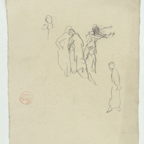 image for: Marià Fortuny - Croquis de figures - Cap a 1867-1872