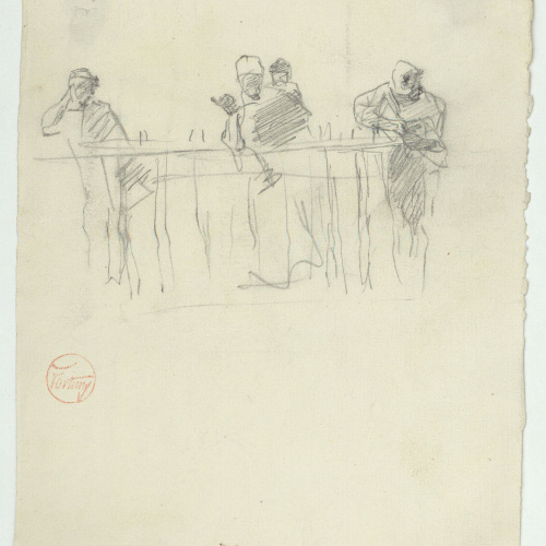 image for: Marià Fortuny - Esbós de figures - Cap a 1867-1872