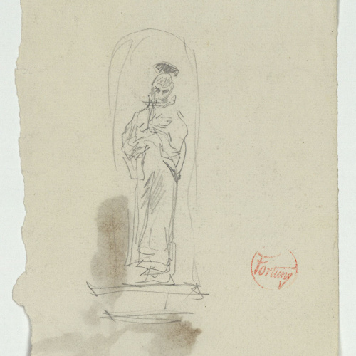 image for: Marià Fortuny - Sant dins d&#039;un nínxol - Cap a 1867-1872