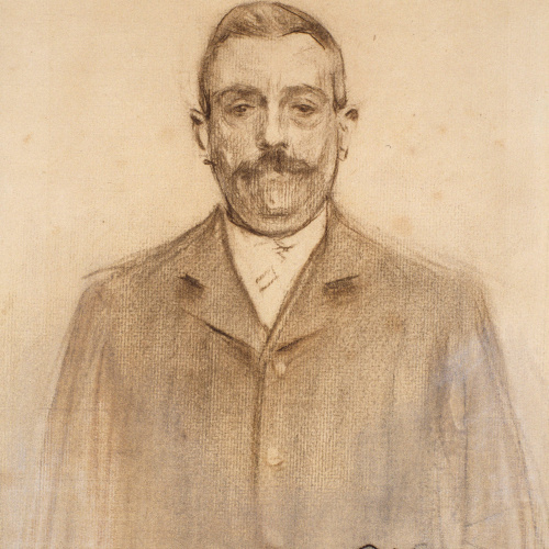 image for: Ramon Casas - Retrat de Raimon Casellas - Cap a 1897-1899