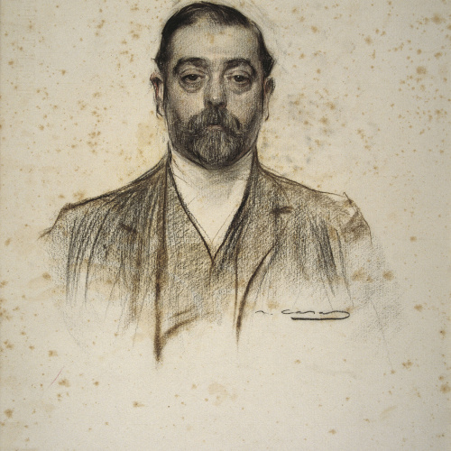 image for: Ramon Casas - Retrat d&#039;Emili Cabot - Cap a 1905-1908