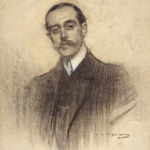 image for: Ramon Casas - Retrat d&#039;Eduard Calvet - Cap a 1906-1907