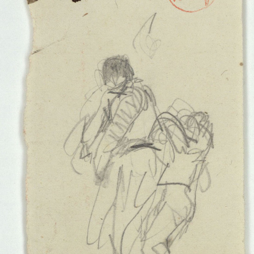image for: Marià Fortuny - Esbós de figures - Cap a 1871