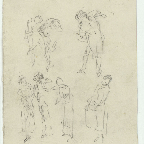 image for: Marià Fortuny - Croquis de figures - Cap a 1866-1870