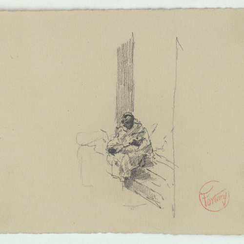 image for: Marià Fortuny - Músic marroquí (anvers) / Creus llatines (revers) - Cap a 1860-1862