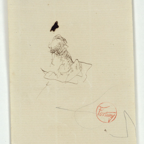 image for: Marià Fortuny - Croquis de figura - Cap a 1867-1874