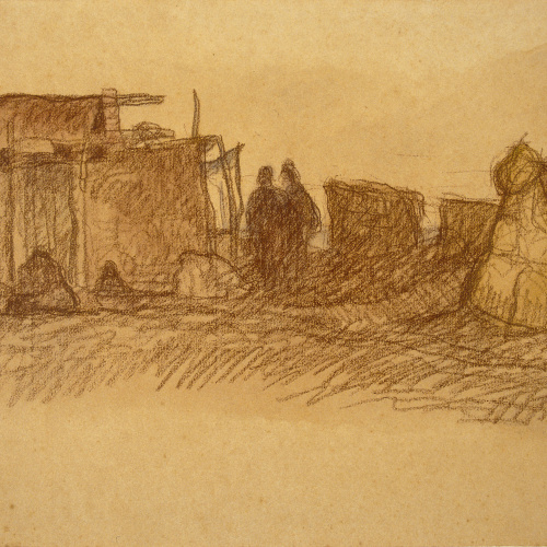 image for: Isidre Nonell - Barraques del Somorrostro a Barcelona - 1908
