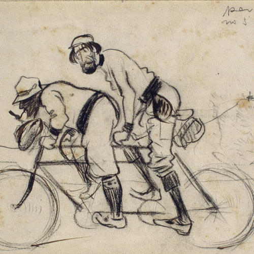 image for: Ramon Casas - Estudi per al quadre «Ramon Casas i Pere Romeu en un tàndem» - Cap a 1897