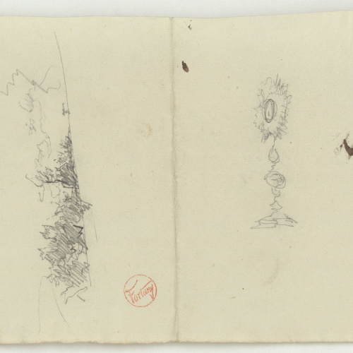 image for: Marià Fortuny - Custòdia i croquis inconcret - Cap a 1867-1872