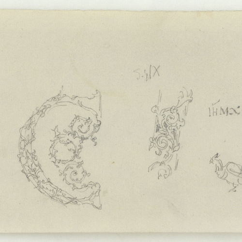 image for: Marià Fortuny - Sanefes i ocell - Cap a 1863-1872