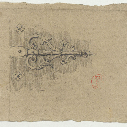 image for: Marià Fortuny - Frontissa d&#039;una porta - Cap a 1867-1872