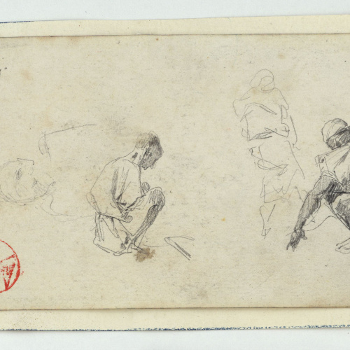 image for: Marià Fortuny - Marroquins (anvers) / Cap de marroquí (revers) - Cap a 1860-1862