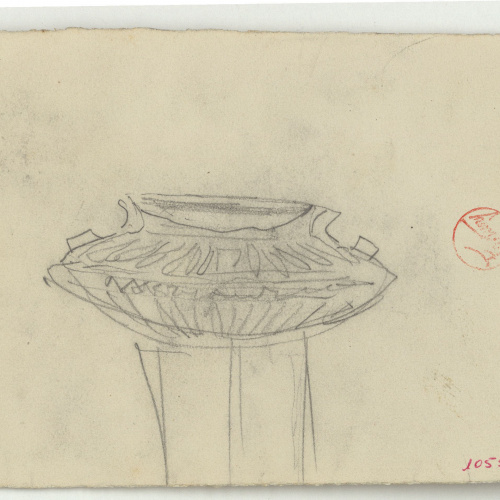 image for: Marià Fortuny - Vas (anvers) / Croquis inconcret (revers) - Cap a 1870-1872