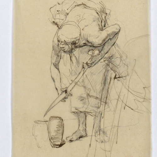 image for: Marià Fortuny - Estudi per al quadre «L&#039;esmolador de sabres» - Cap a 1872
