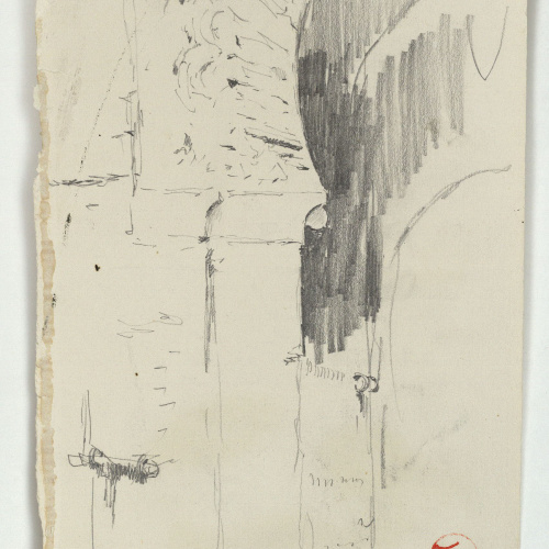 image for: Marià Fortuny - Estudi per al quadre «L&#039;esmolador de sabres» (anvers) / Estudi per al quadre «L&#039;esmolador de sabres» (revers) - Cap a 1872