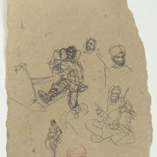image for: Marià Fortuny - Estudi per al quadre «Músics marroquins» - Cap a 1870-1872