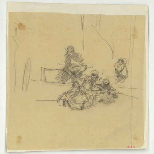 image for: Marià Fortuny - Estudi per al quadre «L&#039;esmolador de sabres» - Cap a 1872