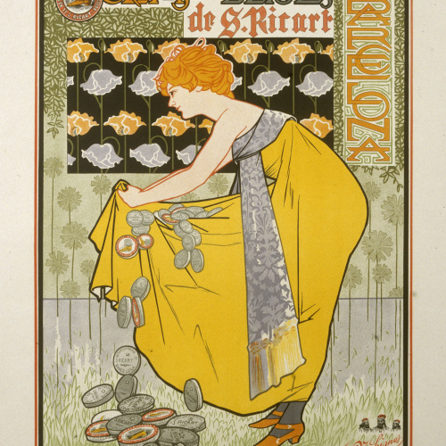 image for: Alexandre de Riquer - Fábrica de lustres cremas y betunes de S. Ricart - 1898
