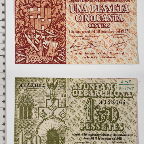 image for: Ajuntament de Barcelona - 1,50 pessetes - 30.11.1937