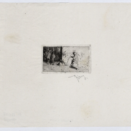 image for: Marià Fortuny - Una rue de Séville (Un carrer de Sevilla) - Cap a 1868-1873