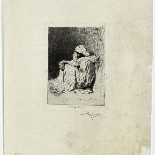 image for: Marià Fortuny - Arabe assis (Àrab assegut) - [no-dating]