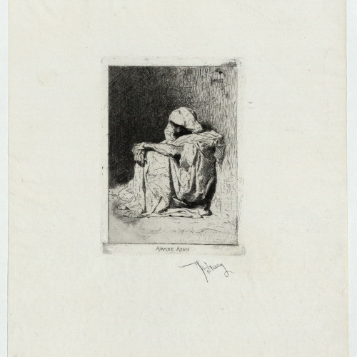 image for: Marià Fortuny - Arabe assis (Àrab assegut) - [no-dating]