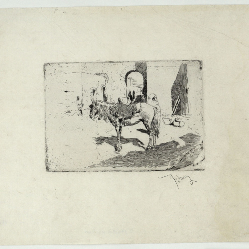 image for: Marià Fortuny - Cavall marroquí - Cap a 1873-1874