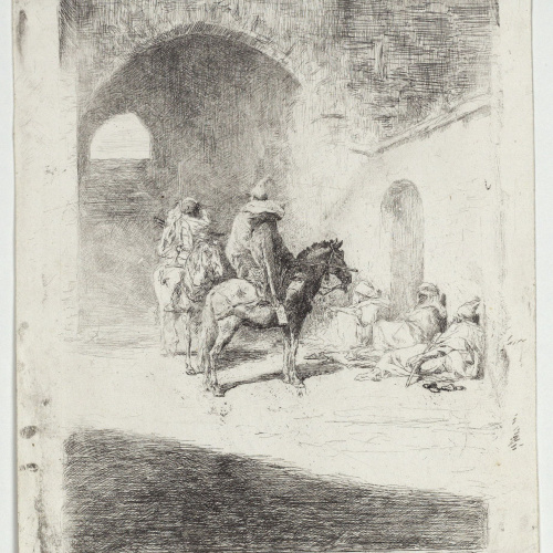 image for: Marià Fortuny - Guàrdia de la qasba a Tetuan - Cap a 1861