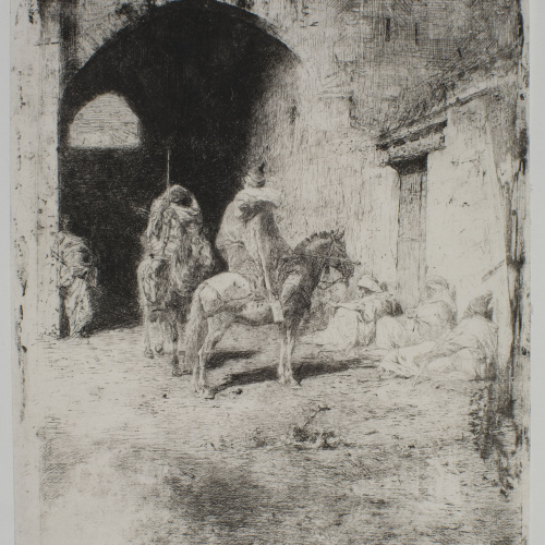 image for: Marià Fortuny - Guàrdia de la qasba a Tetuan - Cap a 1861