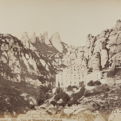 image for: Jean Laurent - Montserrat (Barcelona). Vista del Monasterio por el levante - Cap a 1865